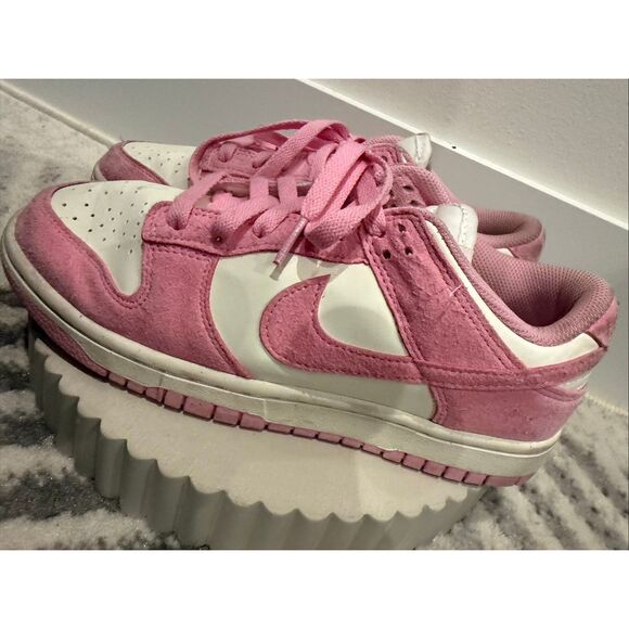Converse Women's Dunk Low Next Nature Pink Rise Sail Sneakers Shoes Size 8 - Picture 4 of 9